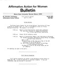 Affirmative Action for Women Bulletin - Civil Service Edition, April 4, 1975 by Illinois State University