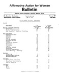Affirmative Action for Women Bulletin - Faculty Edition, May 2, 1975 by Illinois State University