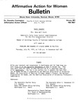 Affirmative Action for Women Bulletin - Faculty & Civil Service Edition, July 11, 1975 by Illinois State University
