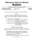 Affirmative Action for Women Bulletin - Faculty Edition, September 11, 1975 by Illinois State University