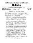 Affirmative Action for Women Bulletin - Civil Service Edition, September 17, 1975 by Illinois State University