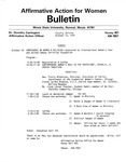 Affirmative Action for Women Bulletin - Faculty Edition, October 14, 1975 by Illinois State University