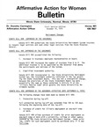 Affirmative Action for Women Bulletin - Civil Service Edition, October 14, 1975 by Illinois State University