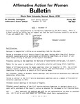 Affirmative Action for Women Bulletin - Civil Service Edition, December 12, 1975 by Illinois State University