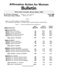 Affirmative Action for Women Bulletin - Faculty & Civil Service, January 10, 1977 by Illinois State University
