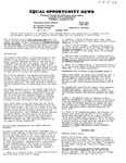 Equal Opportunity News, vol. 1, no. 1, October 1977 by Illinois State University