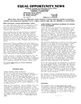 Equal Opportunity News, vol. 1, no. 3 by Illinois State University