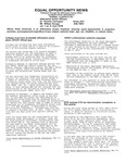 Equal Opportunity News, vol. 1, no. 5, June 1978 by Illinois State University