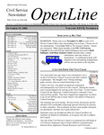 OpenLine Newsletter, October 15, 2002 by Civil Service Council