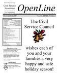 OpenLine Newsletter, December 16, 2003 by Civil Service Council