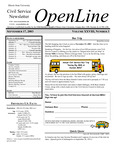 OpenLine Newsletter, September 17, 2003 by Civil Service Council