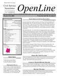 OpenLine Newsletter, March 18, 2003 by Civil Service Council