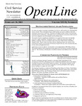 OpenLine Newsletter, February 18, 2003 by Civil Service Council