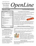 OpenLine Newsletter, February 17, 2004 by Civil Service Council
