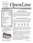 OpenLine Newsletter, January 20, 2004 by Civil Service Council