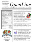 OpenLine Newsletter, November 2005 by Civil Service Council