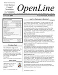 OpenLine Newsletter, January 2005 by Civil Service Council