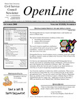 OpenLine Newsletter, October 2008 by Civil Service Council