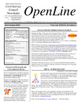 OpenLine Newsletter, September 2011 by Civil Service Council