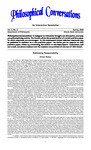 Philosophical Conversations, vol. 4, no. 2, Spring 2000 by Illinois State University, Department of Philosophy