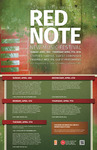 Red Note New Music Festival Poster, 2016