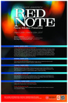 Red Note New Music Festival Poster, 2017 by School of Music, Carl Schimmel, and Roy Magnuson