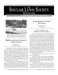 Sinclair Lewis Society Newsletter, Vol. 19, No. 1