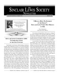 Sinclair Lewis Society Newsletter, Vol. 18, No. 2