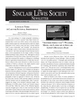 Sinclair Lewis Society Newsletter, Vol. 20, No. 1