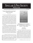 Sinclair Lewis Society Newsletter, Vol. 23, No. 2