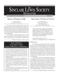 Sinclair Lewis Society Newsletter, Vol. 24, No. 2