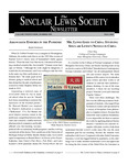 Sinclair Lewis Society Newsletter, Vol. 29, No. 1