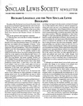 The Sinclair Lewis Society Newsletter, Vol. 3, No. 2