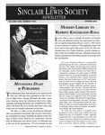 The Sinclair Lewis Society Newsletter, Vol. 9, No. 2