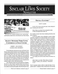 The Sinclair Lewis Society Newsletter, Vol. 14, No. 1