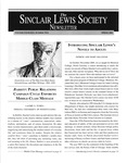 The Sinclair Lewis Society Newsletter, Vol. 14, No. 2