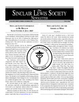 Sinclair Lewis Society Newsletter, Vol 33, No. 1 by The Sinclair Lewis Society