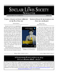 Sinclair Lewis Society Newsletter, Vol 32, No. 2 by The Sinclair Lewis Society