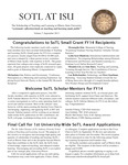 SOTL at ISU, vol. 7, September 2013 by Illinois State University, Scholarship of Teaching and Learning