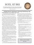SOTL at ISU, vol. 9, January 2015 by Illinois State University, Scholarship of Teaching and Learning