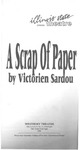 A Scrap of Paper by School of Theatre and Dance