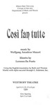 Cosi Fan Tutte by School of Theatre and Dance and School of Music