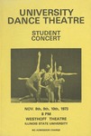 University Dance Theatre Student Concert, November 8-10, 1973 by School of Theatre and Dance