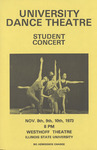 University Dance Theatre: Student Concert, November 8, 1973