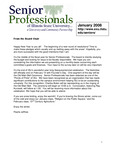 Senior Professionals, January 2008 by Illinois State University, Office of the Provost