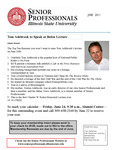 Senior Professionals, June 2011 by Illinois State University, Office of the Provost