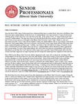 Senior Professionals, October 2011 by Illinois State University, Office of the Provost