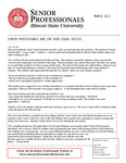 Senior Professionals, March 2012 by Illinois State University, Office of the Provost