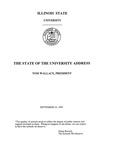 1992 State of the University Address