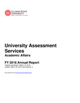University Assessment Services, Annual Report, March 30, 2016